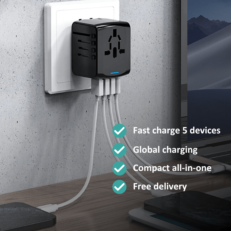 Travelkitologie™ Ultimate Universal Travel Adaptor